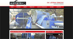 Desktop Screenshot of maquinasrotomoldeo.com.ar