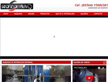 Tablet Screenshot of maquinasrotomoldeo.com.ar